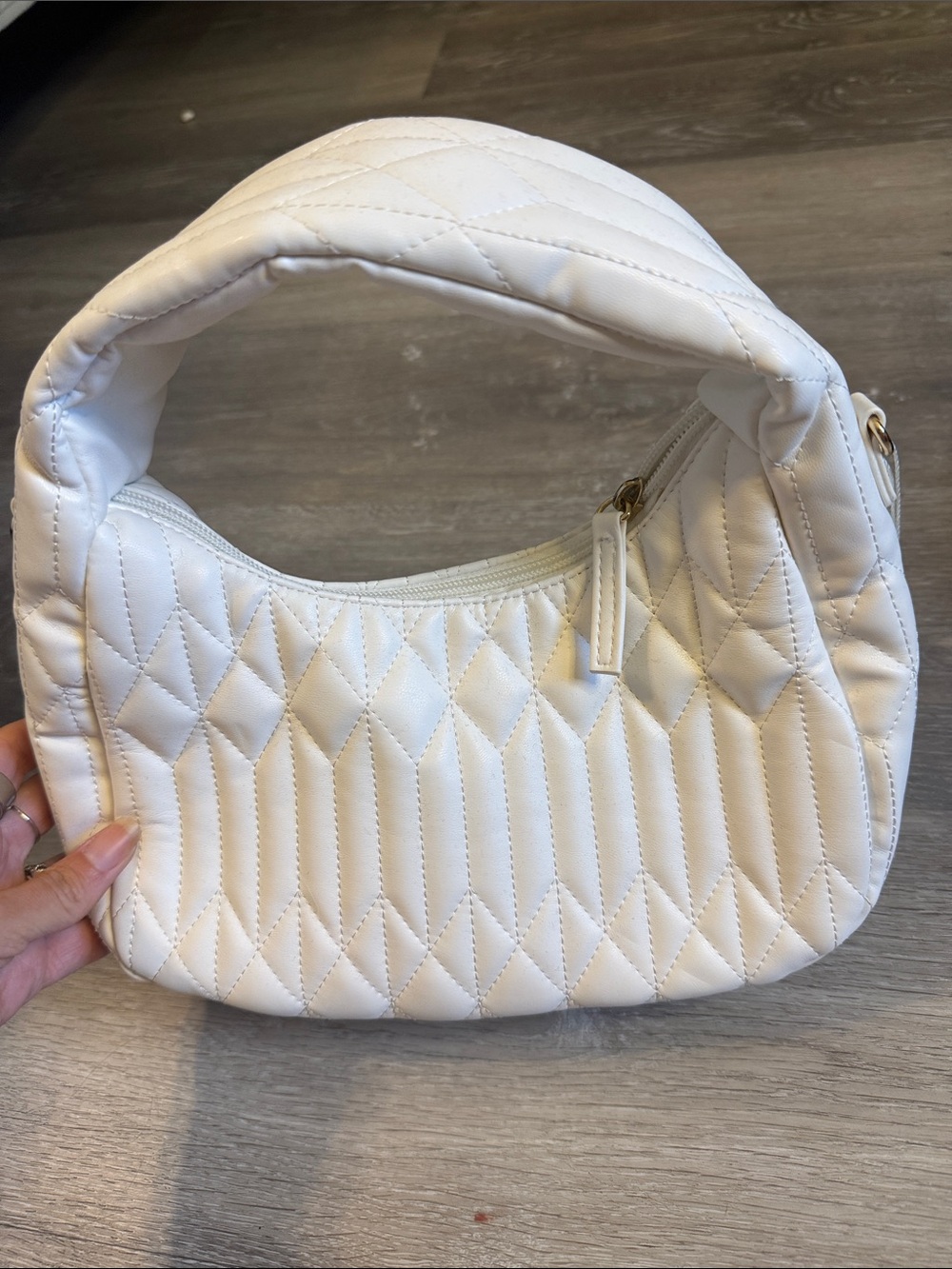Primark White Quilted Shoulder Bag